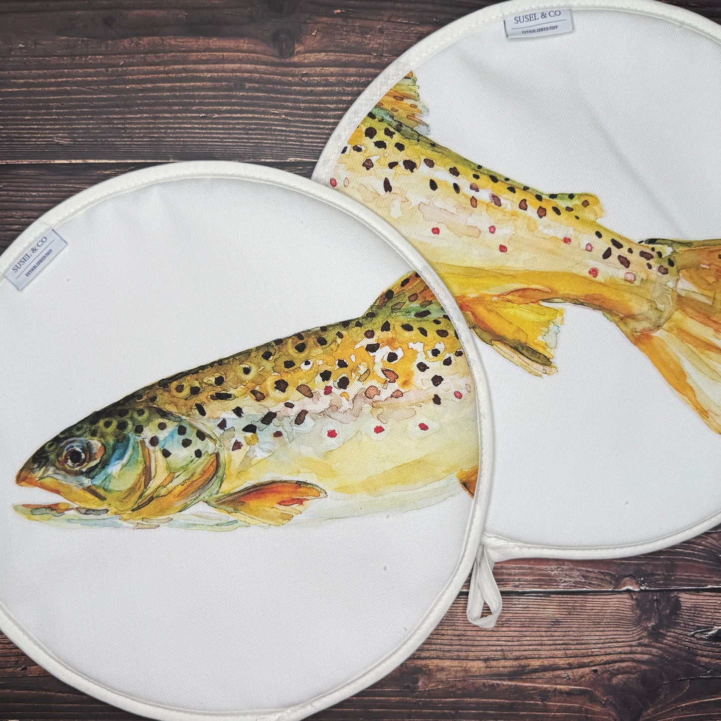 Susel & Co Hob Brown Trout Cover 2-Pack