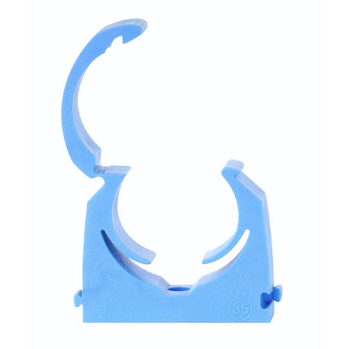 MDPE Pipe Clips - Hinged - 20mm - Pack of 10