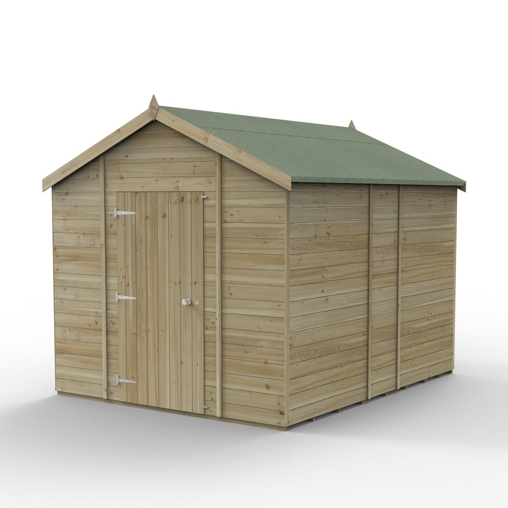 Forest Garden Timberdale 10x8 Apex Shed without Windows