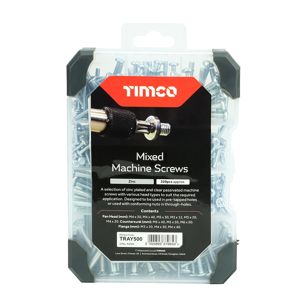 TIMCO Mix Machine Screws Zinc 320pcs - 320 PCS