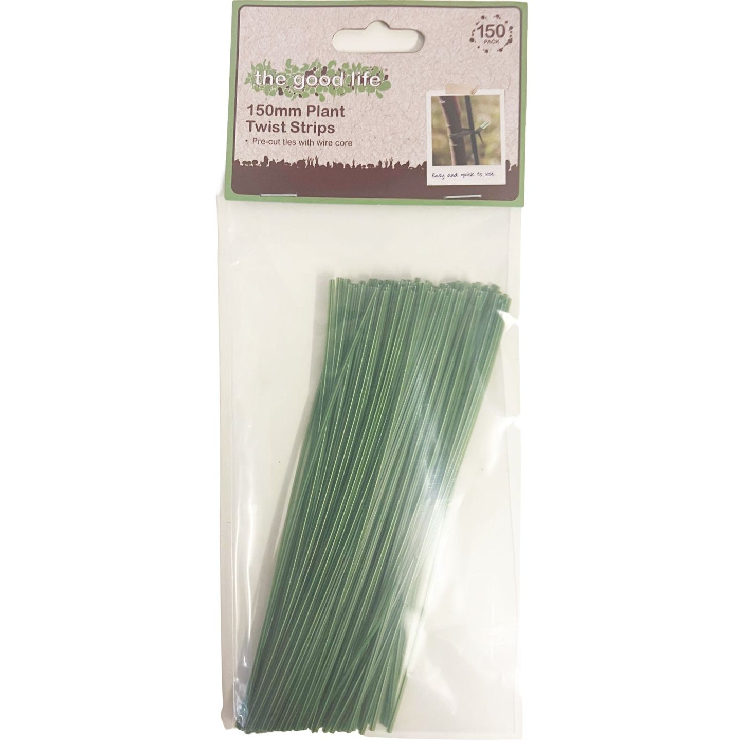 The Good Life Plant Twist Strips 150mm Pack of 150