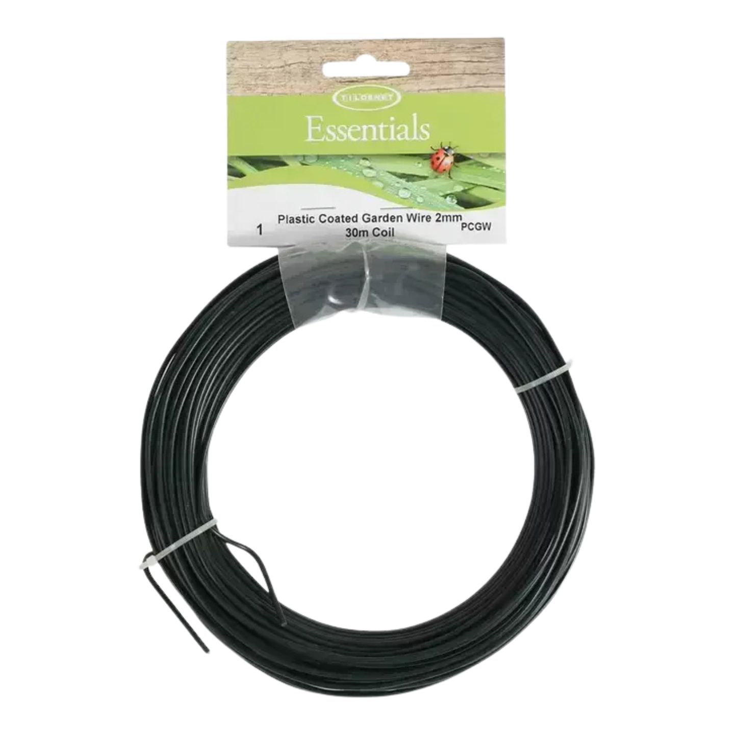 Tildenet Green Plastic Coated Wire 3mm x 30m