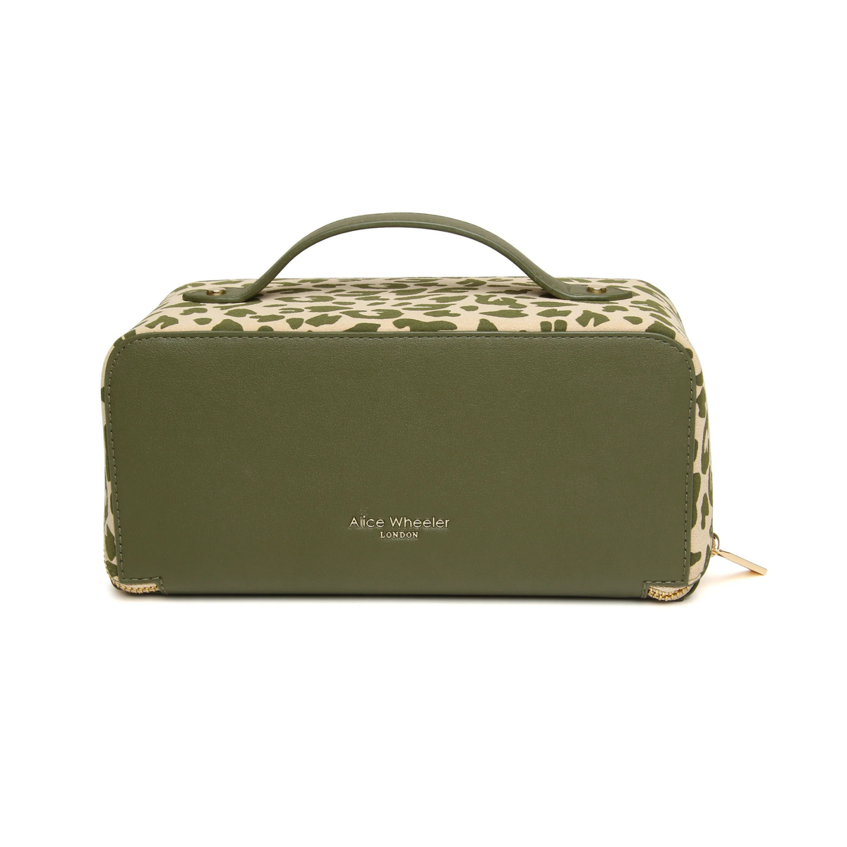 Alice Wheeler Large Leopard Train Case