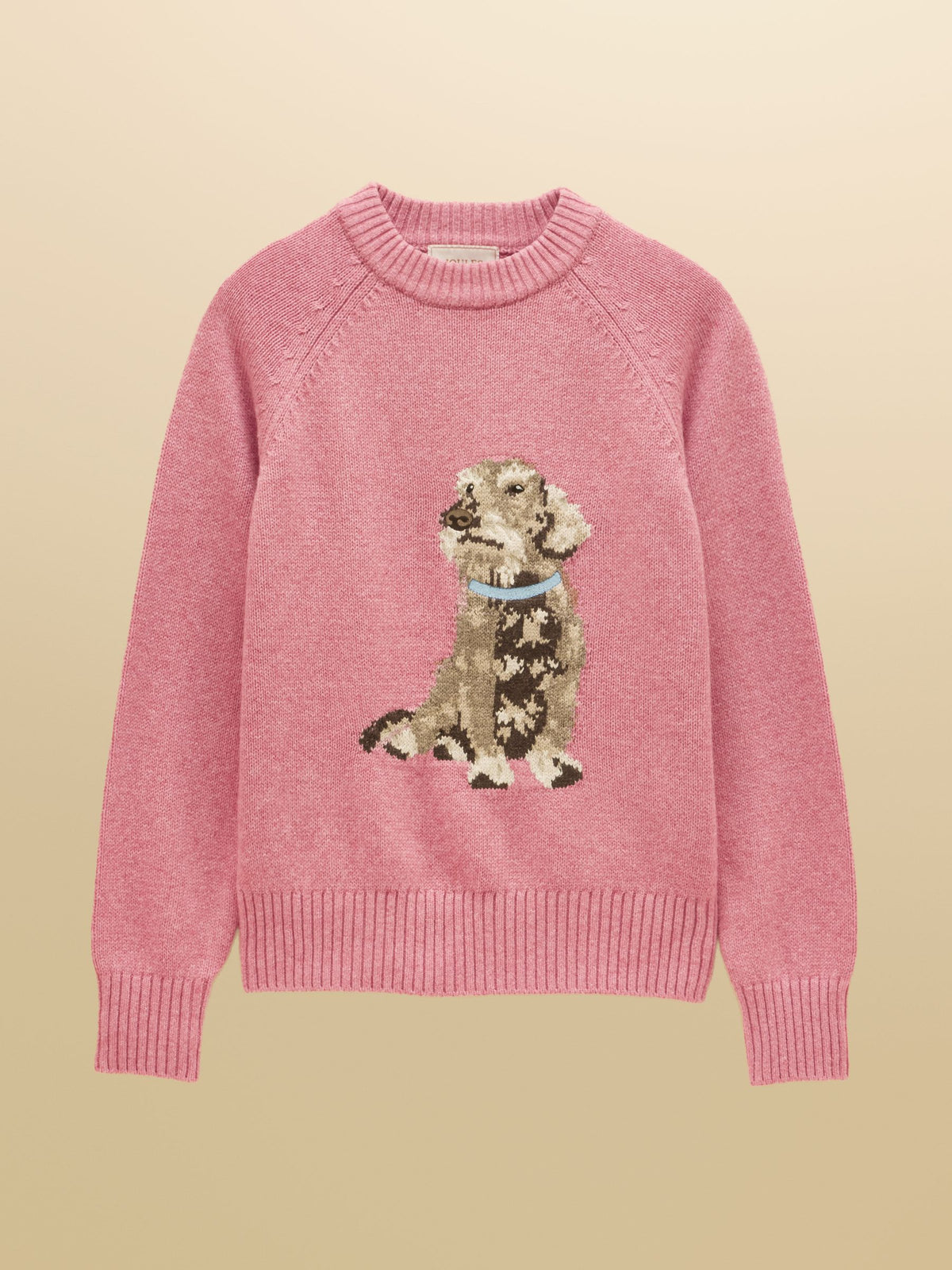 Joules Daschund Cotton Blend Crew Neck Knitted Jumper