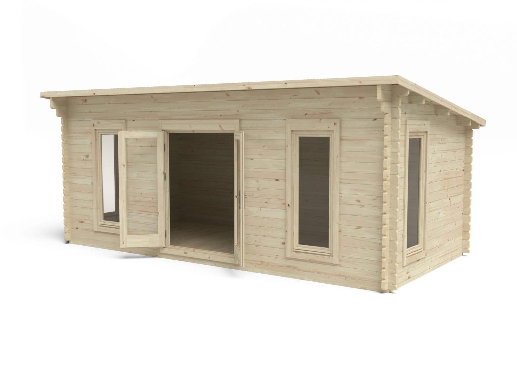 Forest Garden Arley 6m x 3m Double Glazed Cabin - 24kg Polyester Felt plus Underlay