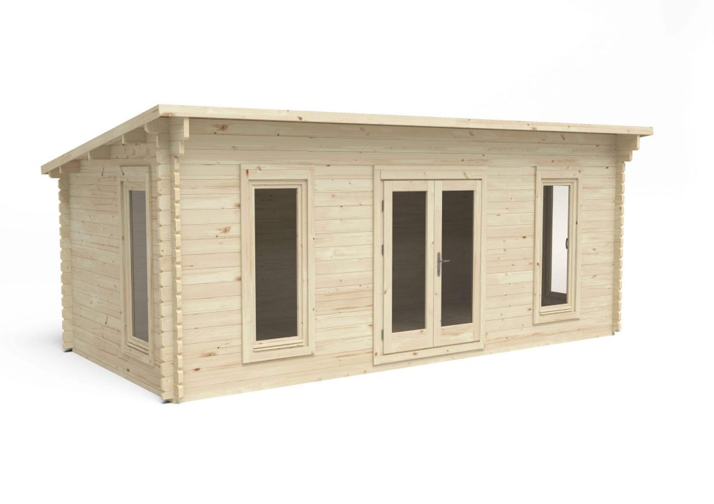 Forest Garden Arley 6m x 3m Double Glazed Cabin - 24kg Polyester Felt and No Underlay