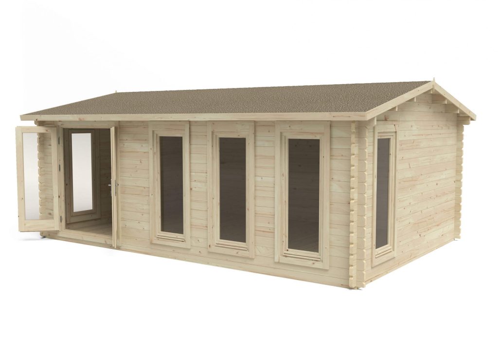 Forest Garden Blakedown 6m x 4m Double Glazed Log Cabin - 34kg Polyester Felt plus Underlay