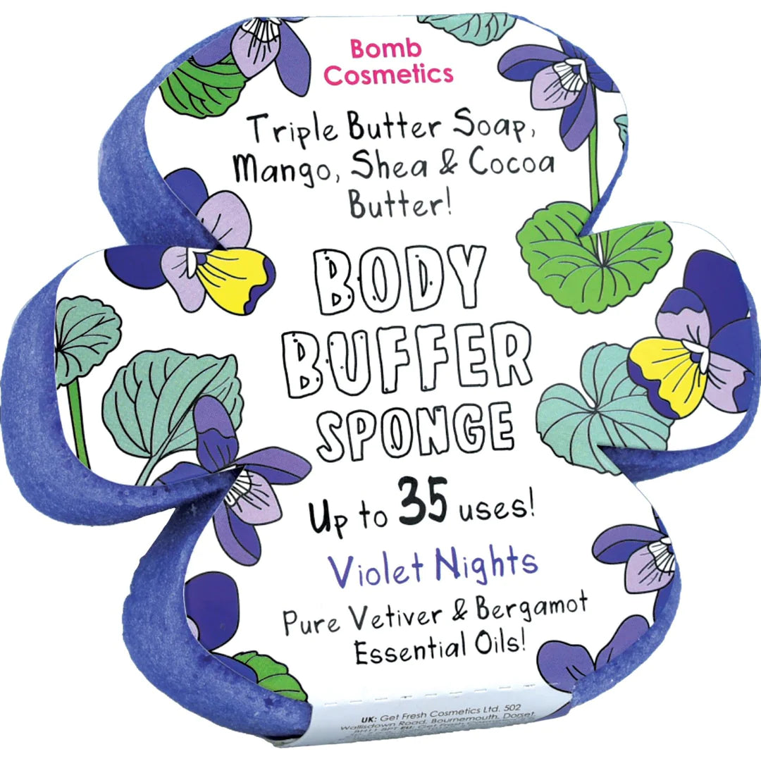 Bomb Cosmetics Voilet Nights Buffer Shower Sponge