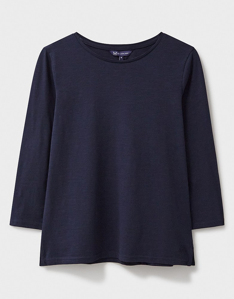 Crew Clothing Perfect Slub Crew Neck Long-Sleeve T-Shirt