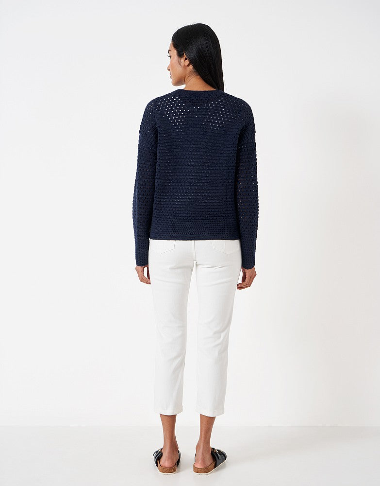 Crew Clothing Pointelle Cardigan
