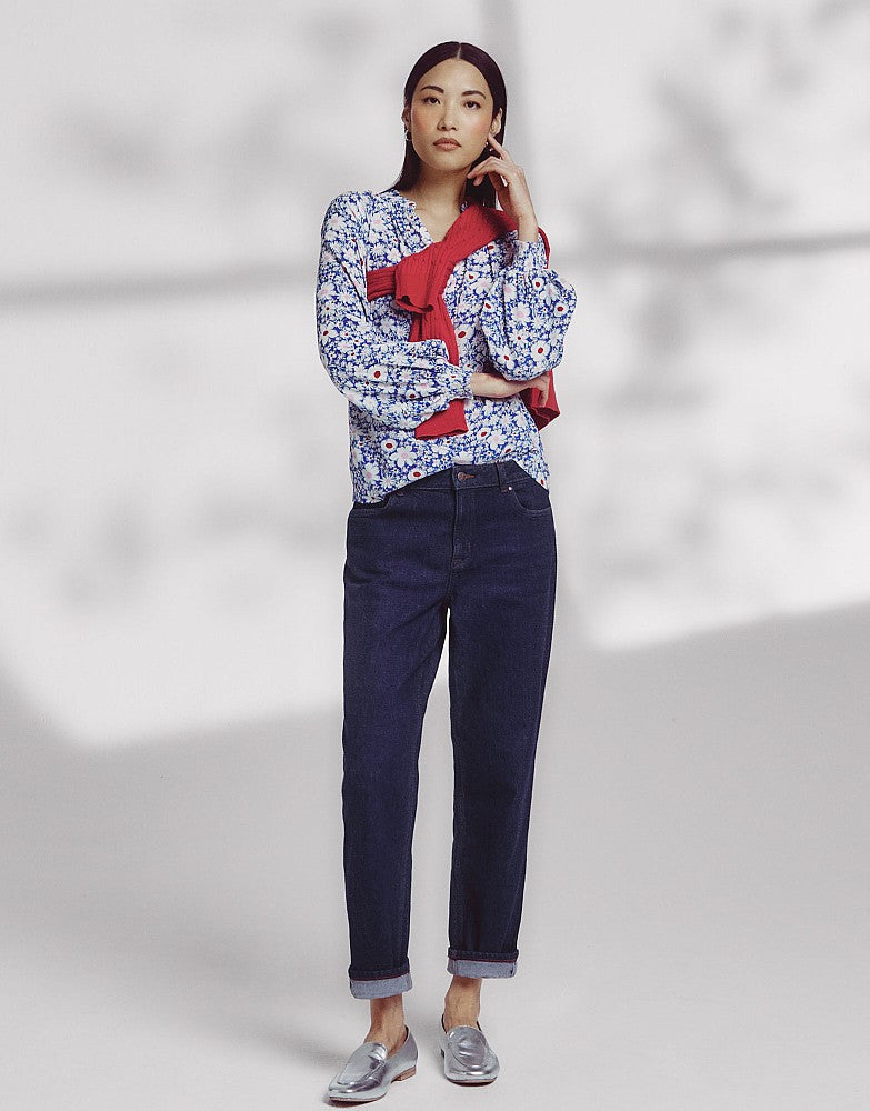 Crew Clothing Frill Neck Blouse