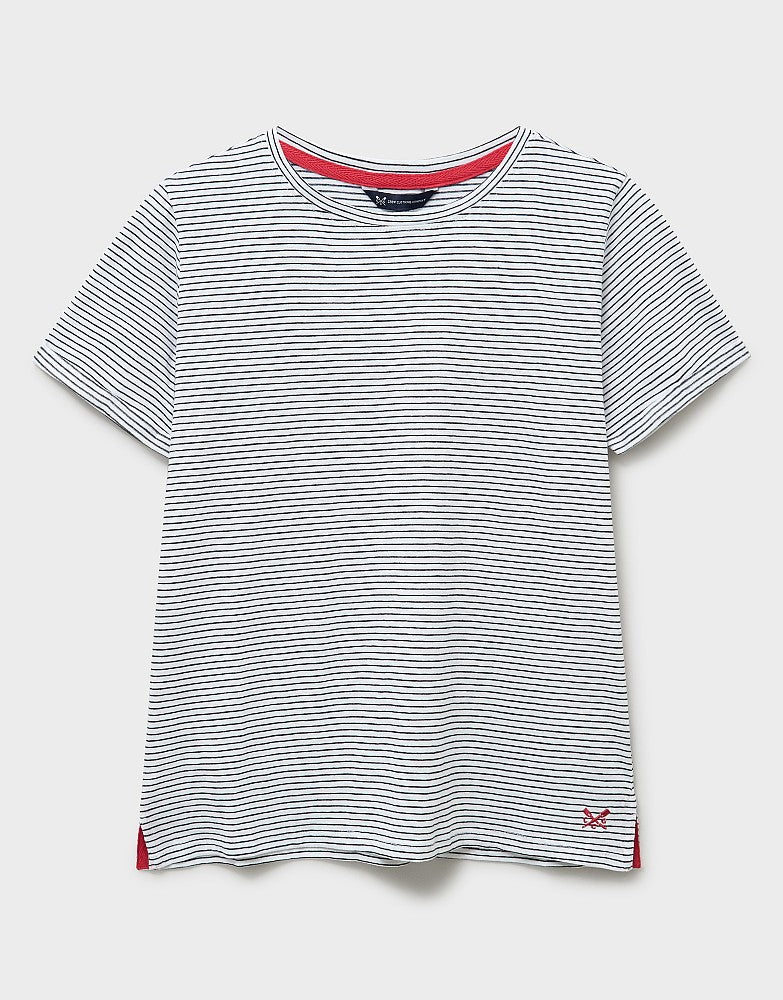 Crew Clothing Perfect Crew Neck Slub T-Shirt