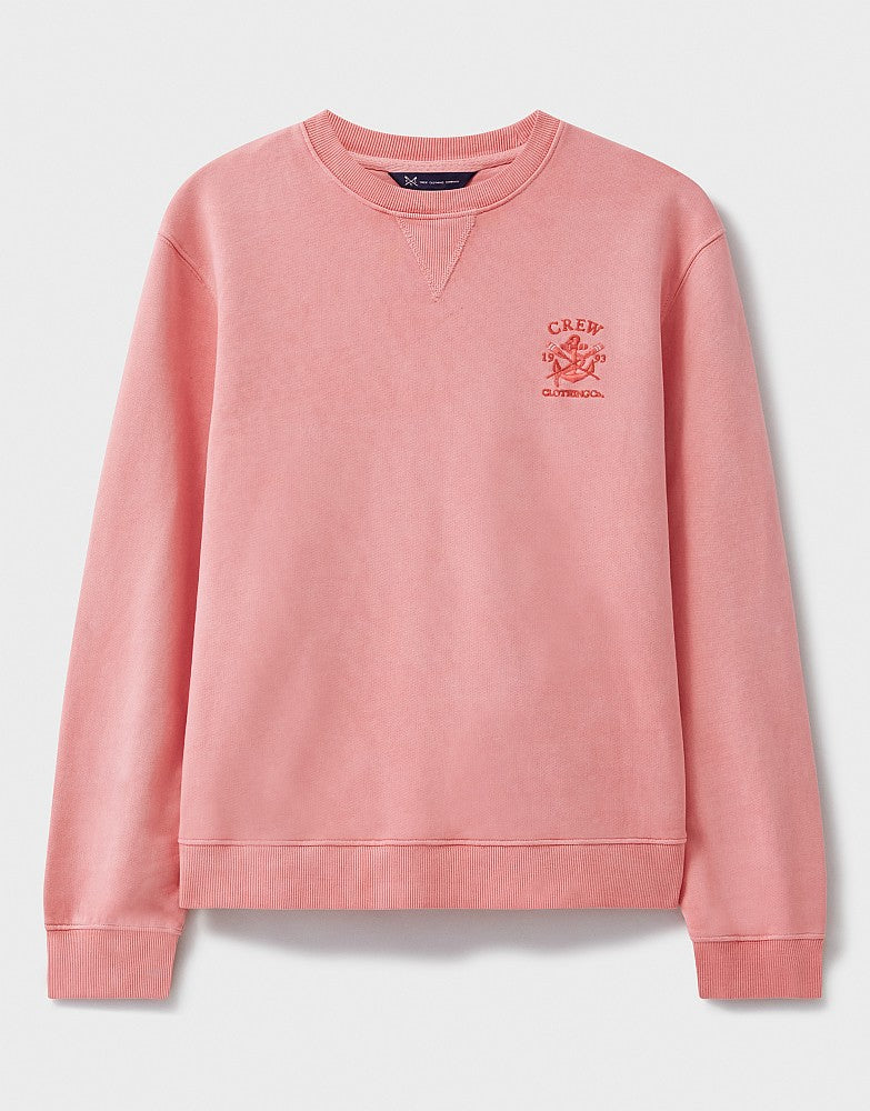 Crew Clothing Pigment Dyed Cotton Crew Neck Sweatshirt