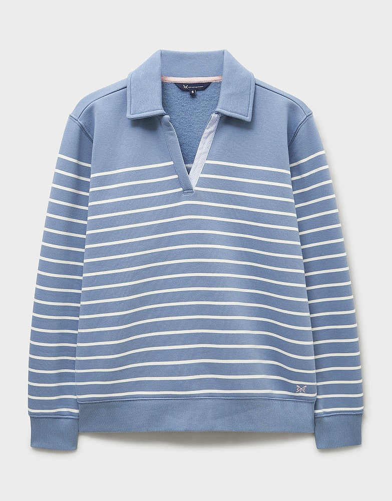 Crew Clothing Sandy Flip-Collar Sweatshirt