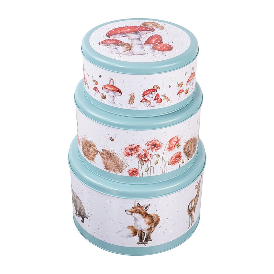 Wrendale 'Country Set' Animal Cake Tin Nest