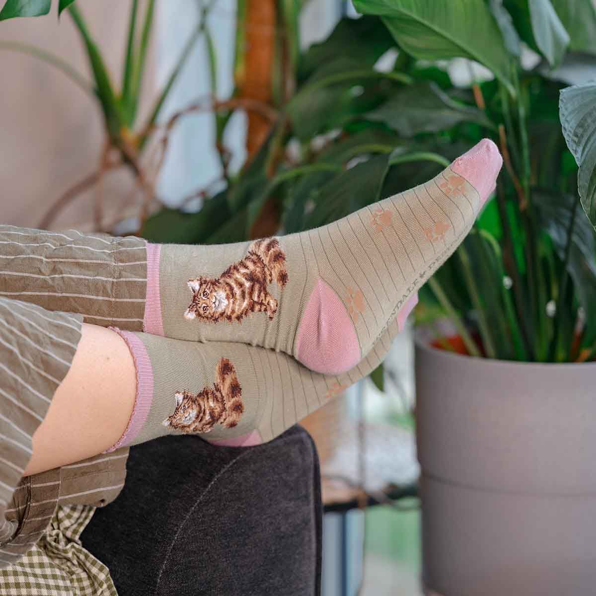 Wrendale Feline Fabulous Cat Socks