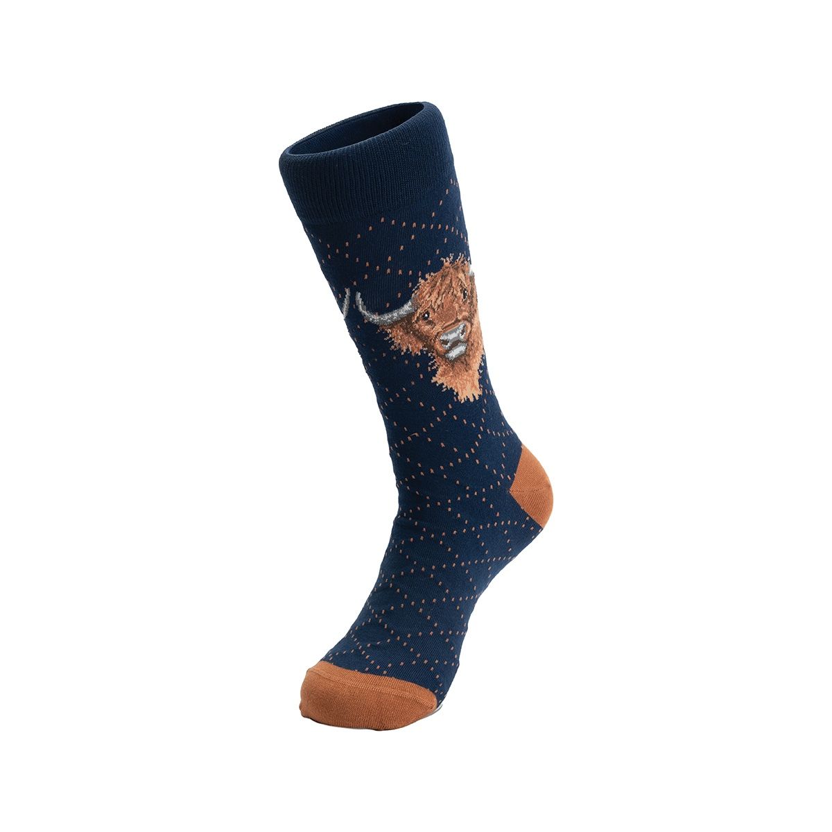 Wrendale Highland Heathers Highland Cow Men's Socks