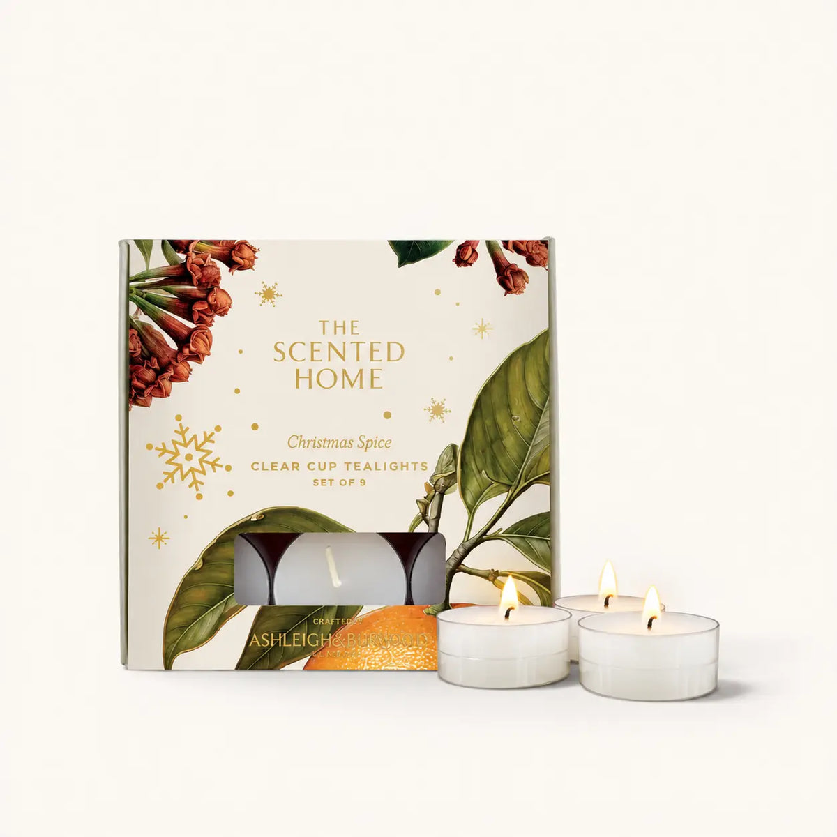 Ashleigh & Burwood Christmas Spice scented tealight candles pack<