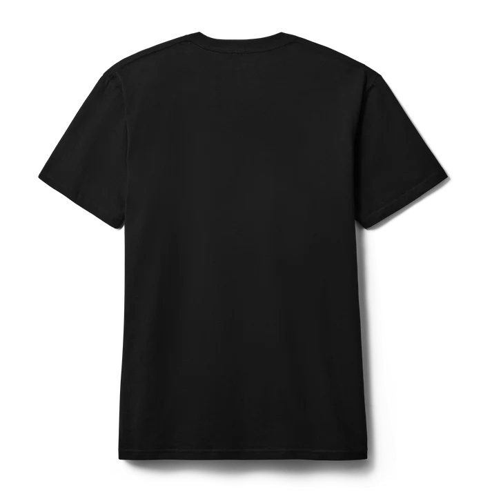 black YETI Cowboy Skull short sleeve t-shirt featuring the Ice Cold cowboy skull emblem on the left chest
