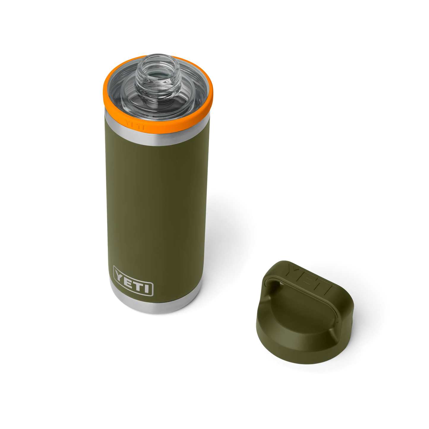 YETI Rambler 18 oz (532ml) Bottle with Chug Cap - Olive King Crab Orange