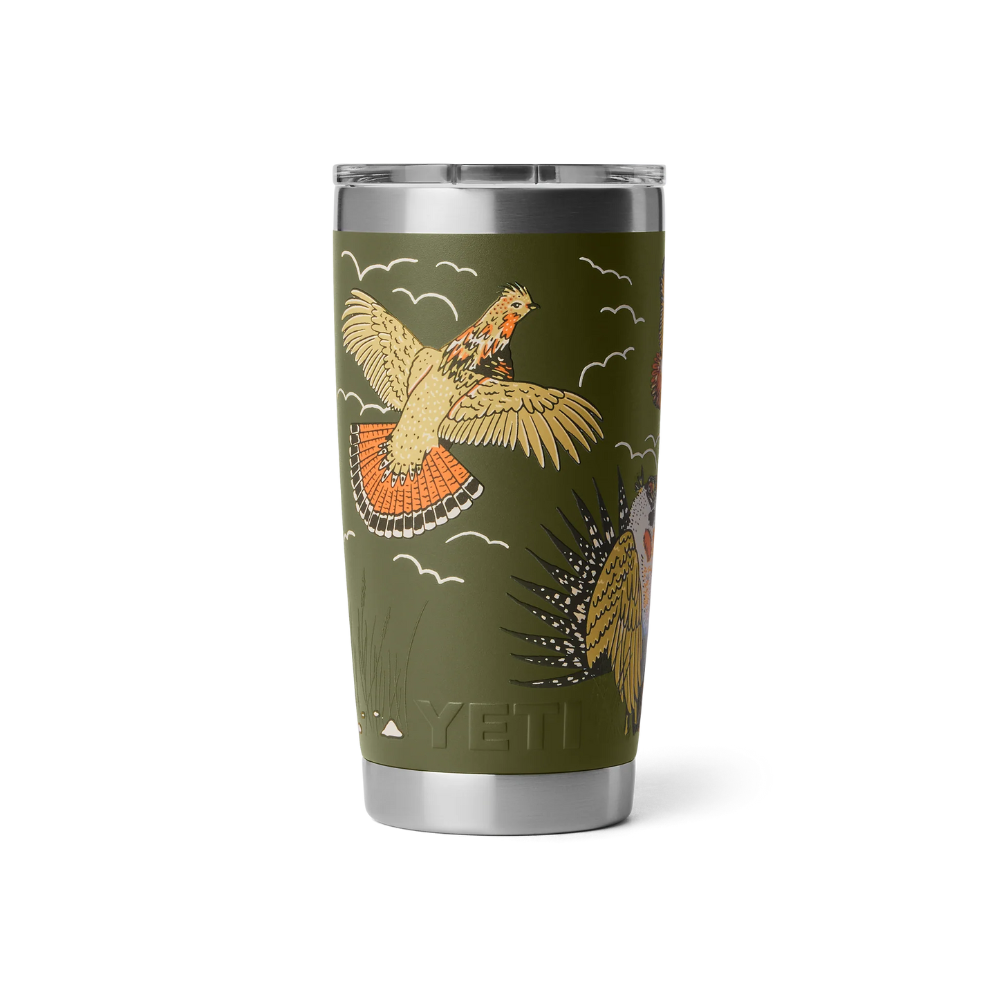 YETI Rambler 20 oz (591 ml) Tumbler with MagSlider Lid - Upland Bird Olive