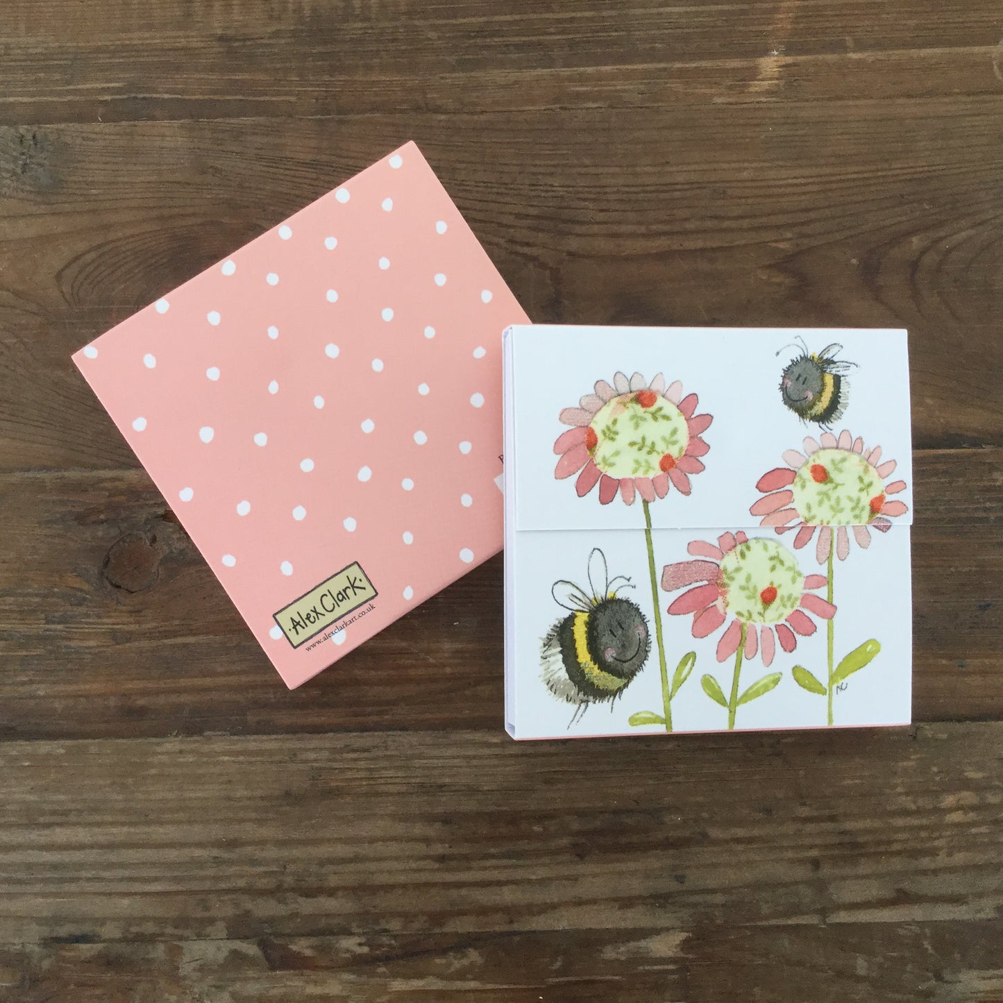 Alex Clark Bee & Flower Mini Magnetic Notepad