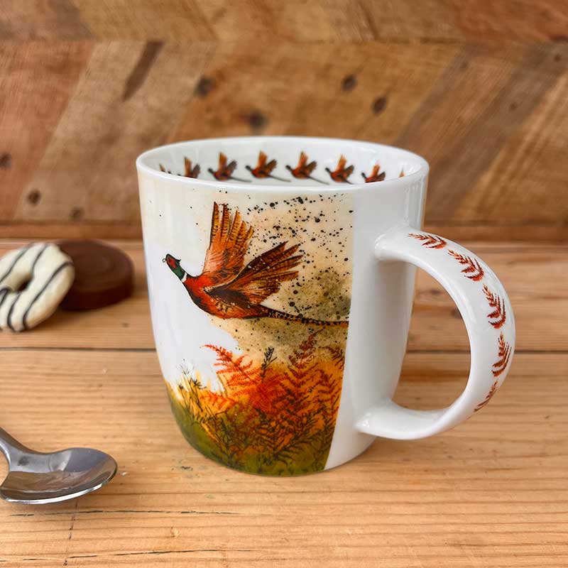 Alex Clark Pheasant and Bracken Mug