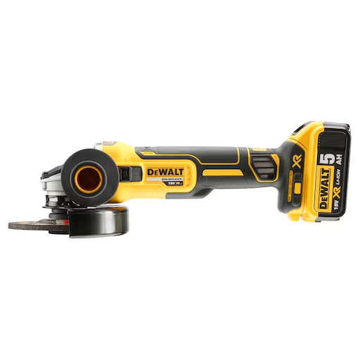Dewalt 18V XR Brushless 125mm Angle Grinder with Battery and Charger