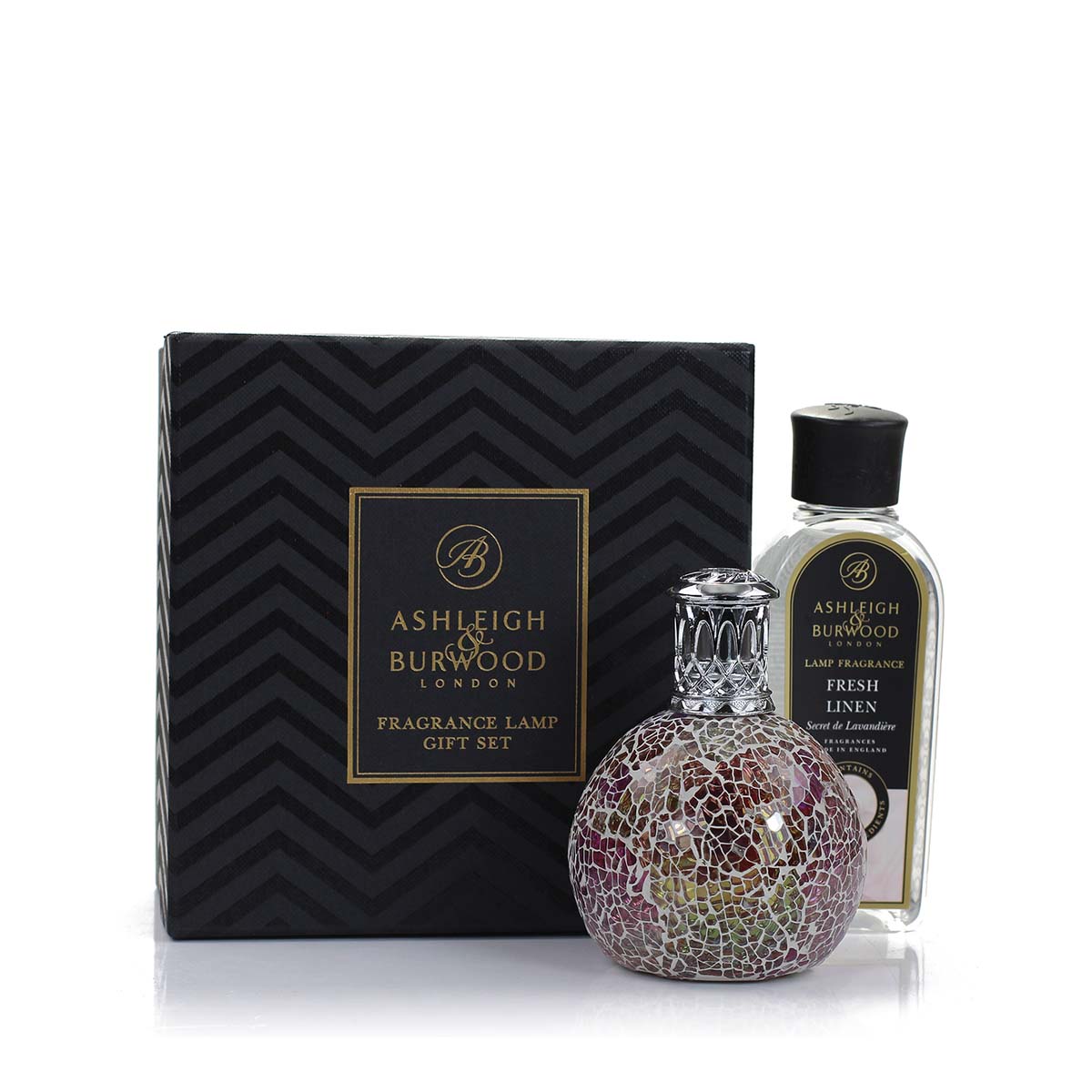 Ashleigh & Burwood Pearlescense & Fresh Linen Fragrance Lamp Gift Set