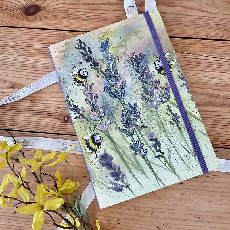Alex Clark Bees Large Chunky Notebook