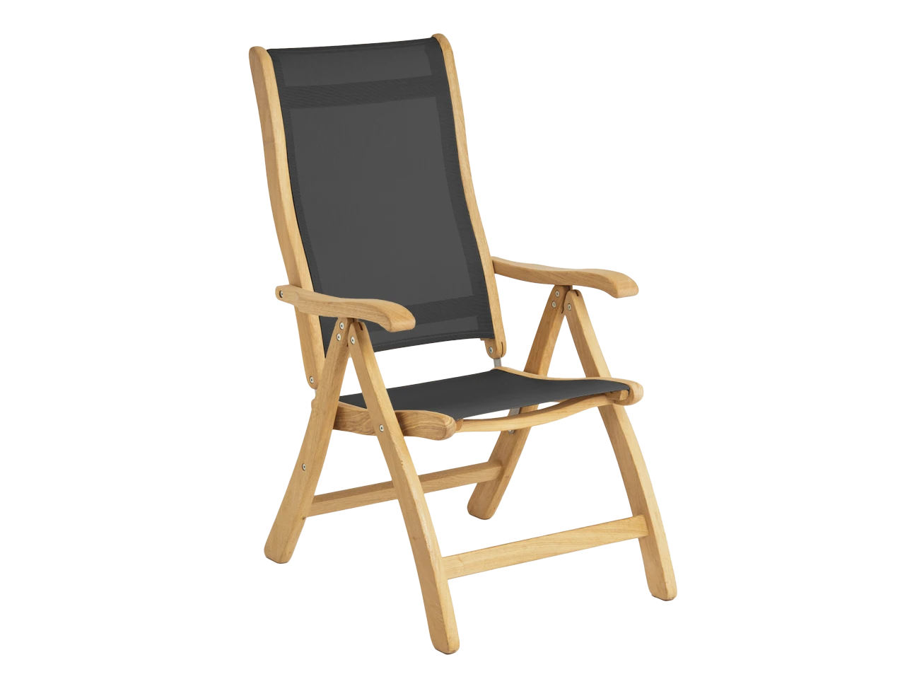 Alexander Rose Roble Tivoli Round Table & Bengal Sling Recliner Set