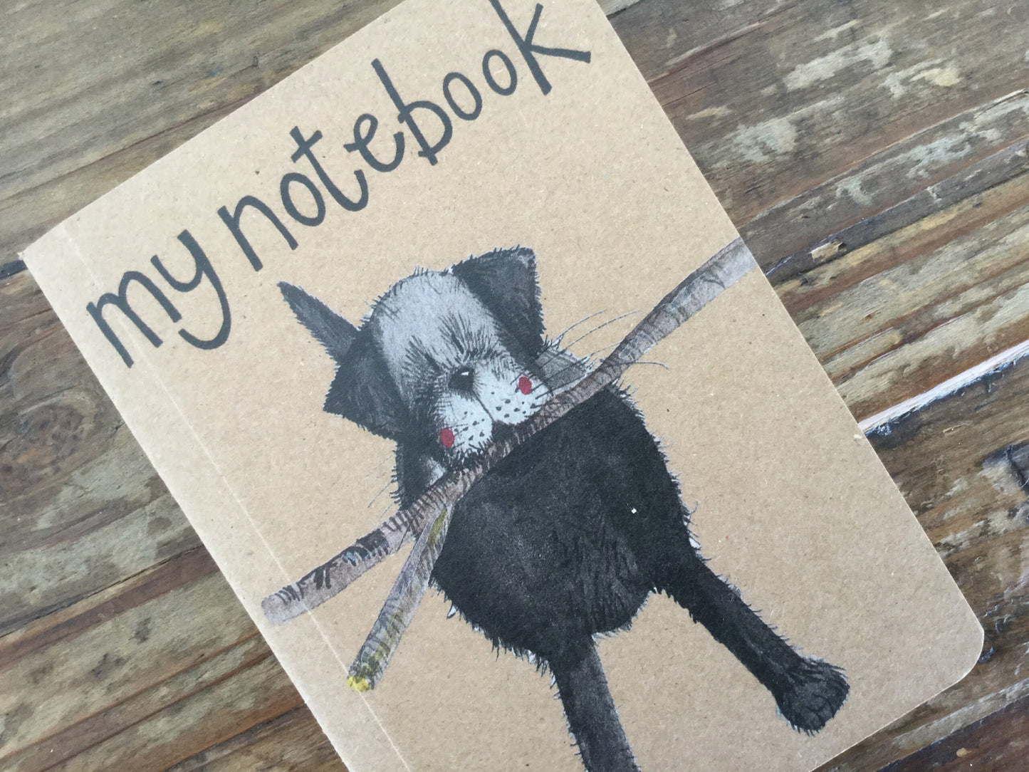 Alex Clark Black Labrador Small Kraft Notebook