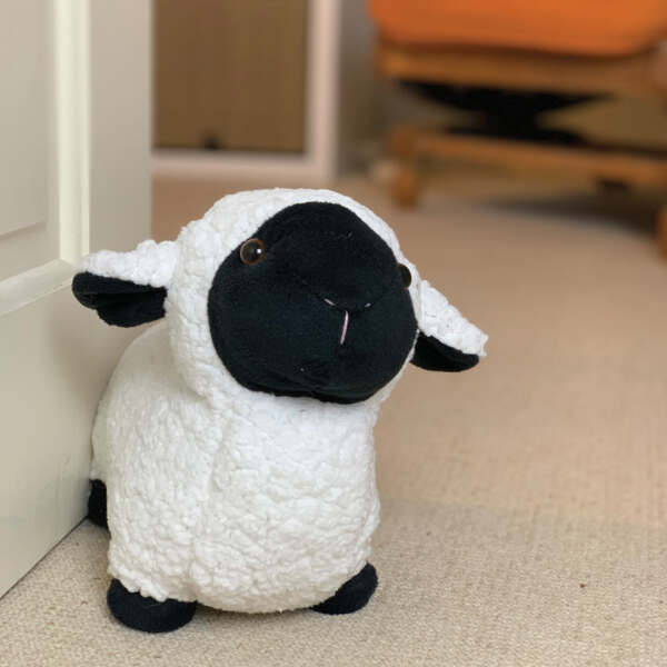 Samuel Lamont Black & White Sheep Door Stop