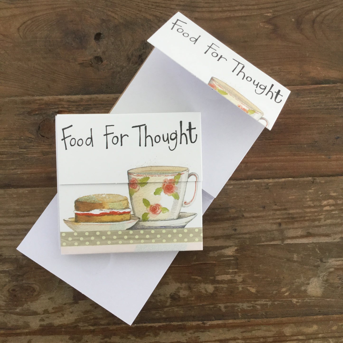 Alex Clark Food for Thought Tea & Cake Mini Magnetic Notepad