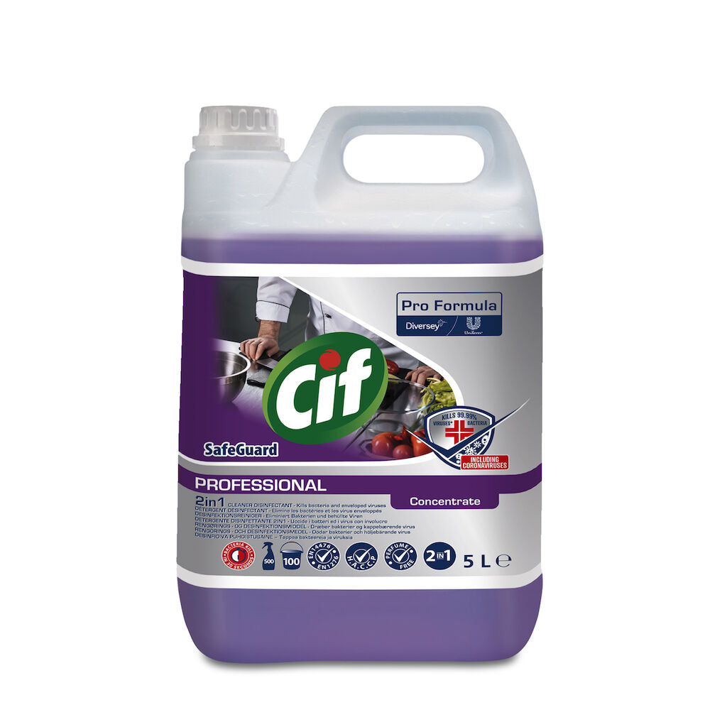 Cif Professional 2-in-1 Kitchen Cleaner Disinfectant 5L