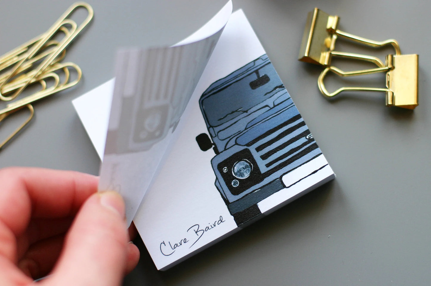 Clare Baird Land Rover Sticky Notes