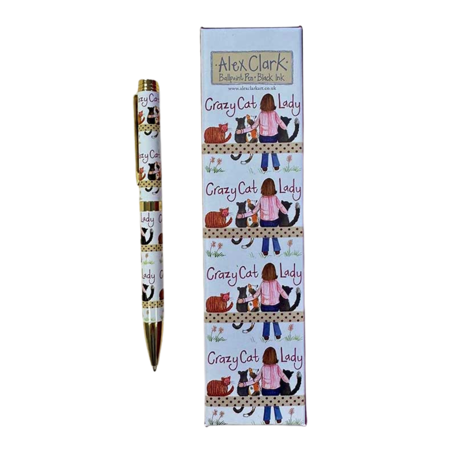 Alex Clark Crazy Cat Lady Ballpoint Pen