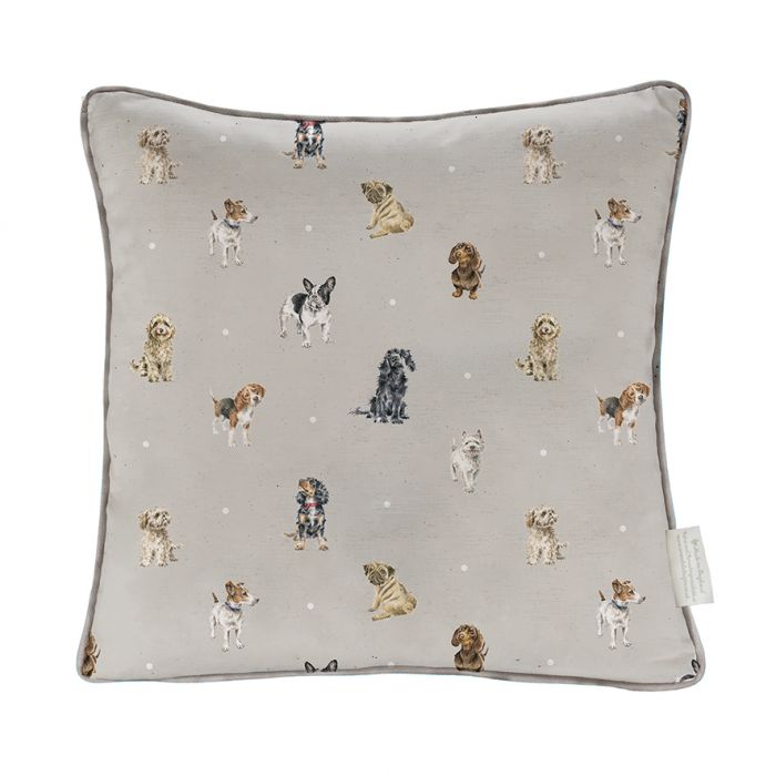 Wrendale Growing Old Together Spaniel & Labrador Cushion