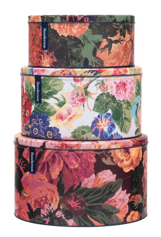 Sanderson Very Rose & Peony Set of 3 Cake Tins