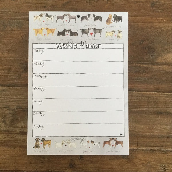 Alex Clark Delightful Dogs Weekly Planner