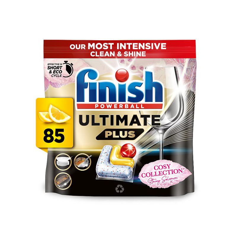 Finish Ultimate Plus All In One Dishwasher Tablets - Lemon 85 Tabs