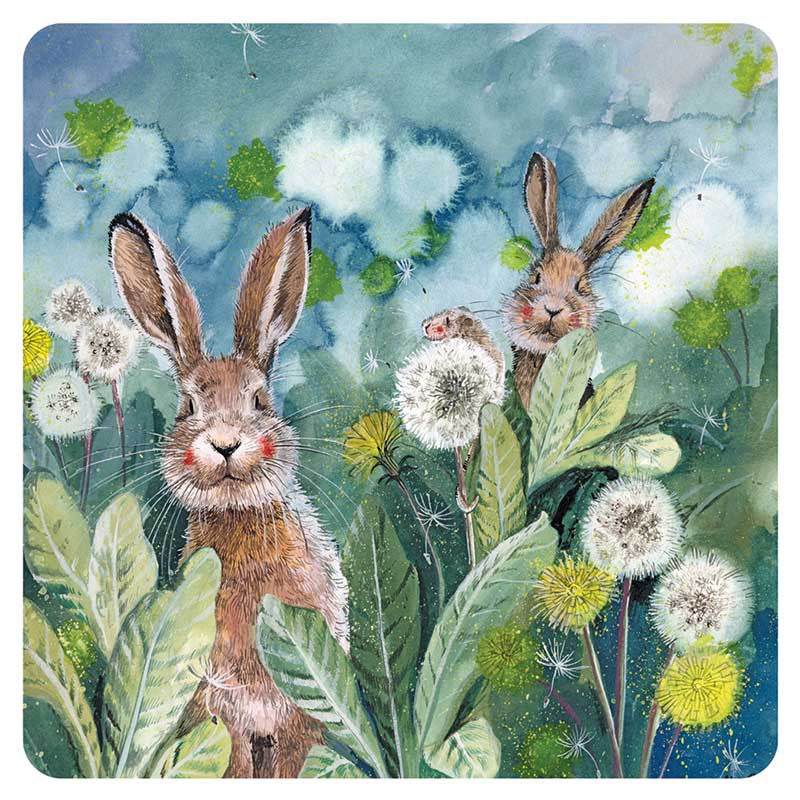 Alex Clark Ears Up Little Rabbits Coaster