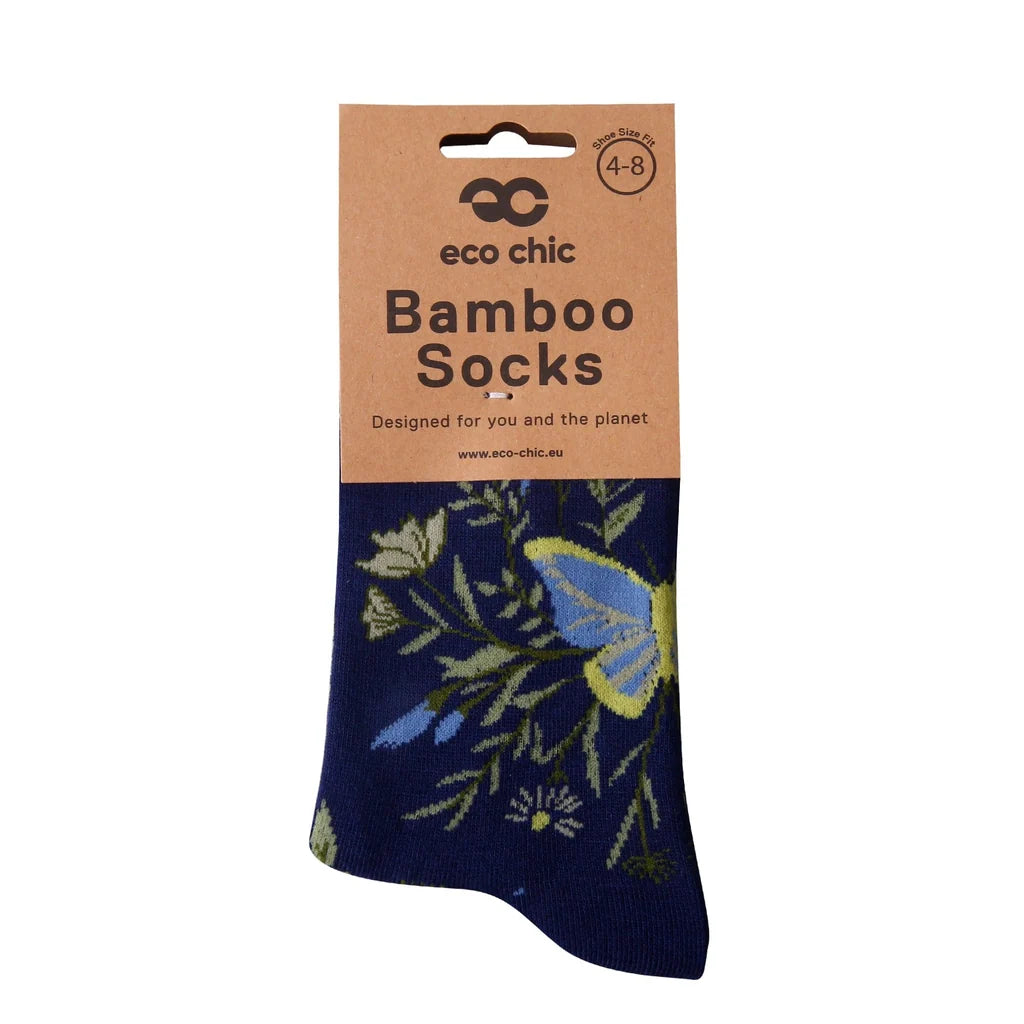 Eco Chic Eco-Friendly Butterflies Bamboo Socks