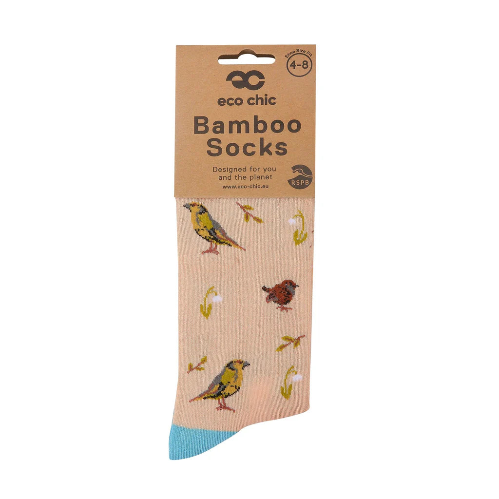 Eco Chic Eco-Friendly Socks RSPB Greenfinch