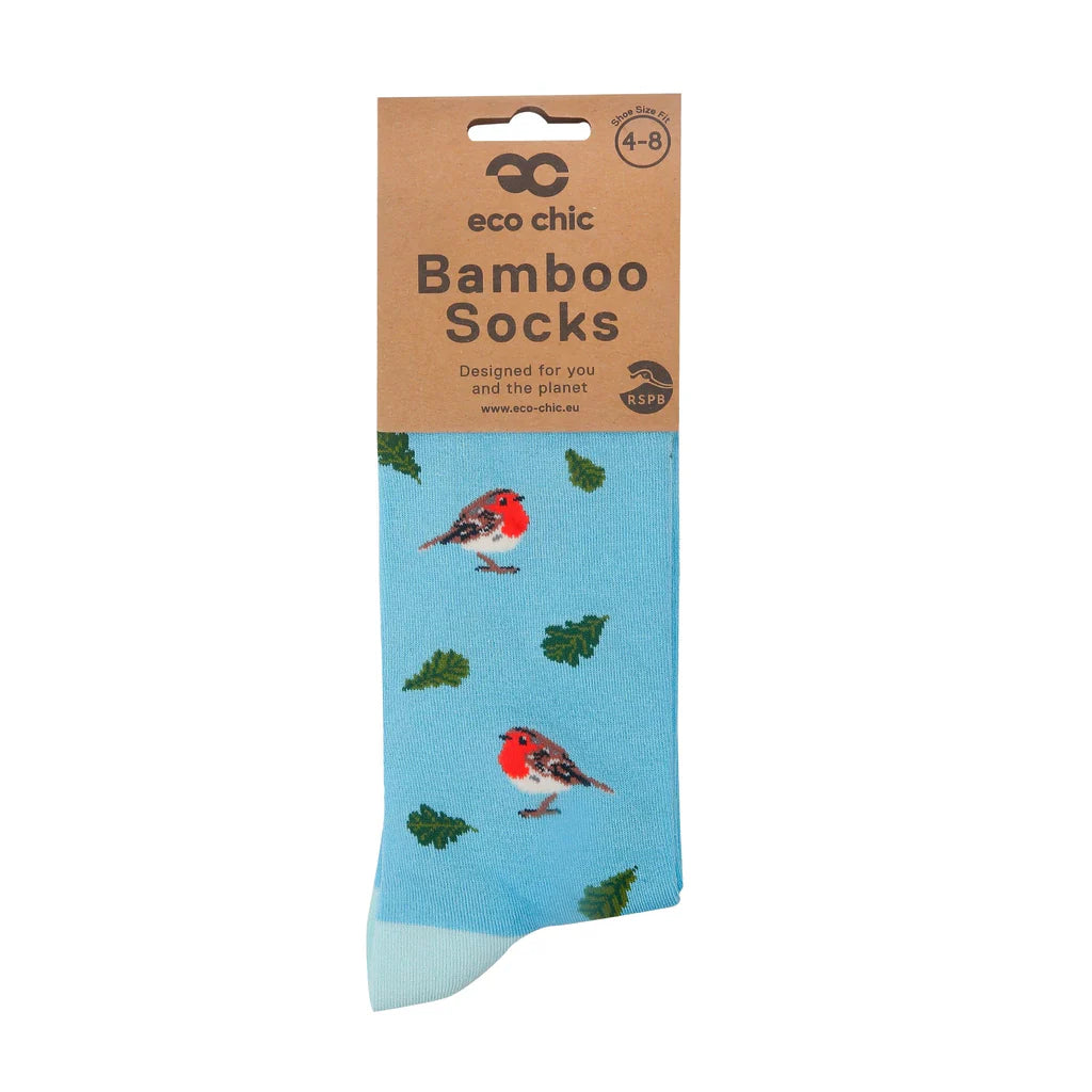 Eco Chic Eco-Friendly RSPB Birds Bamboo Socks
