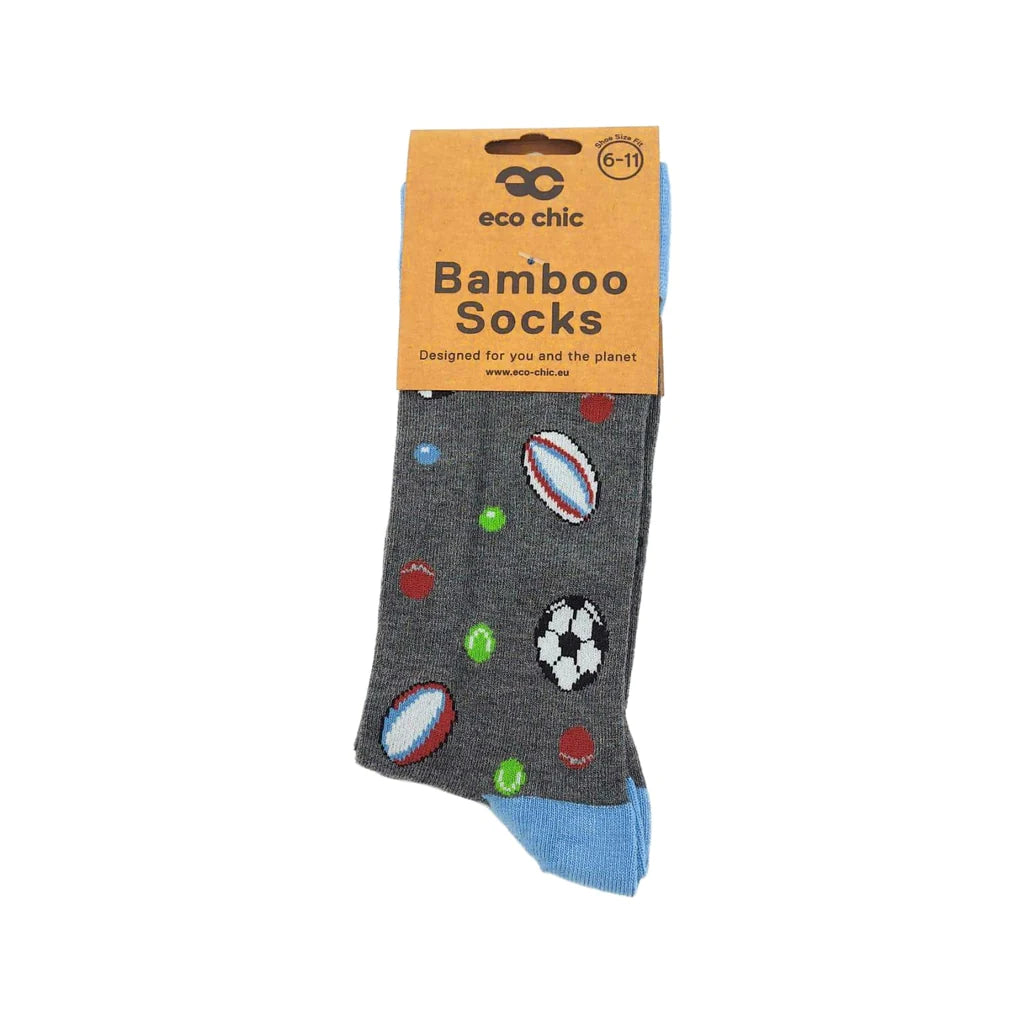 Eco Chic Eco-Friendly Bamboo Socks Sports Balls