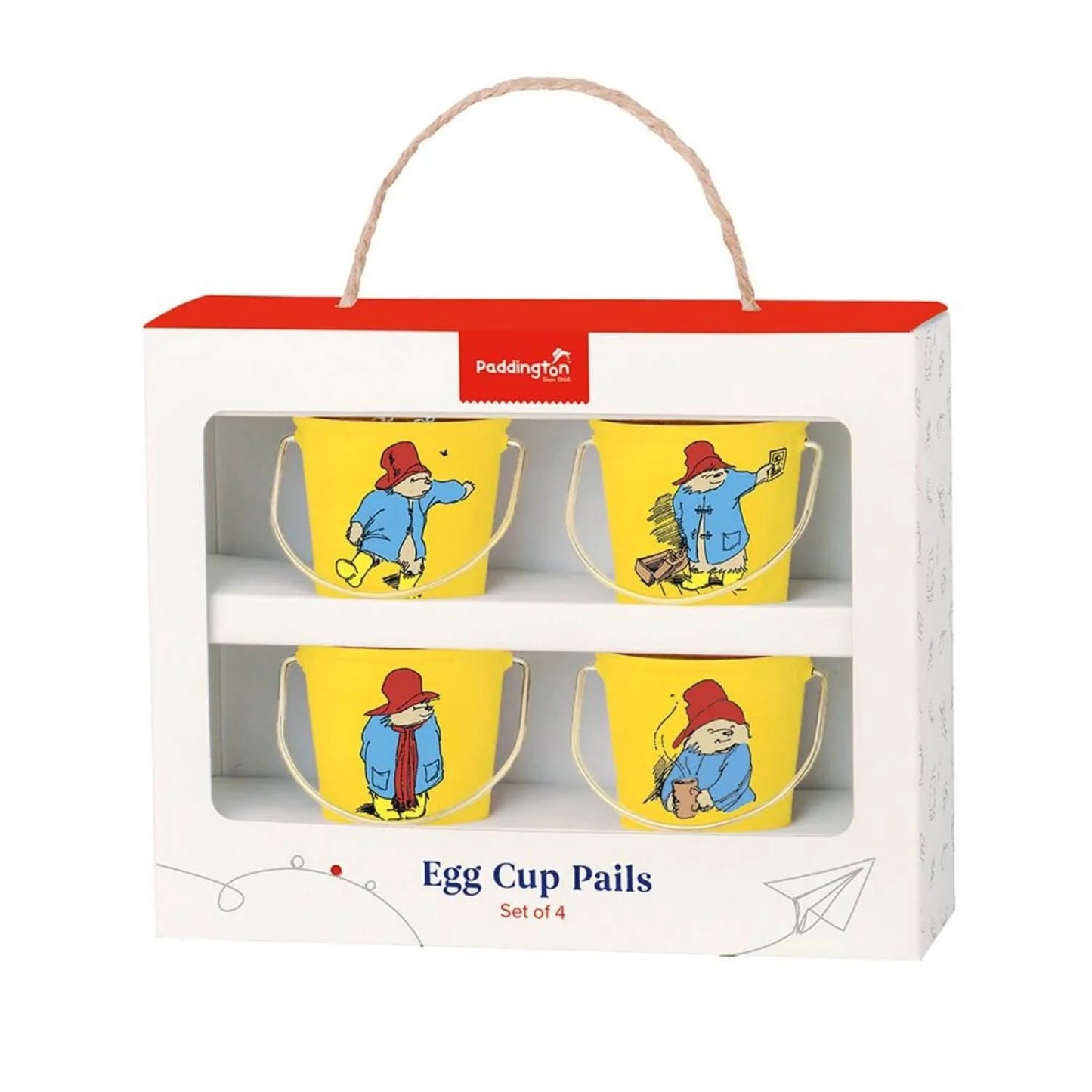 Eddingtons Paddington Bear Bucket Egg Cups Set of 4