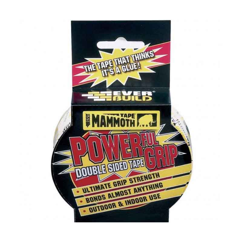 Everbuild Mammoth Powerful Grip Double Sided Tape 25mm x 2.5m