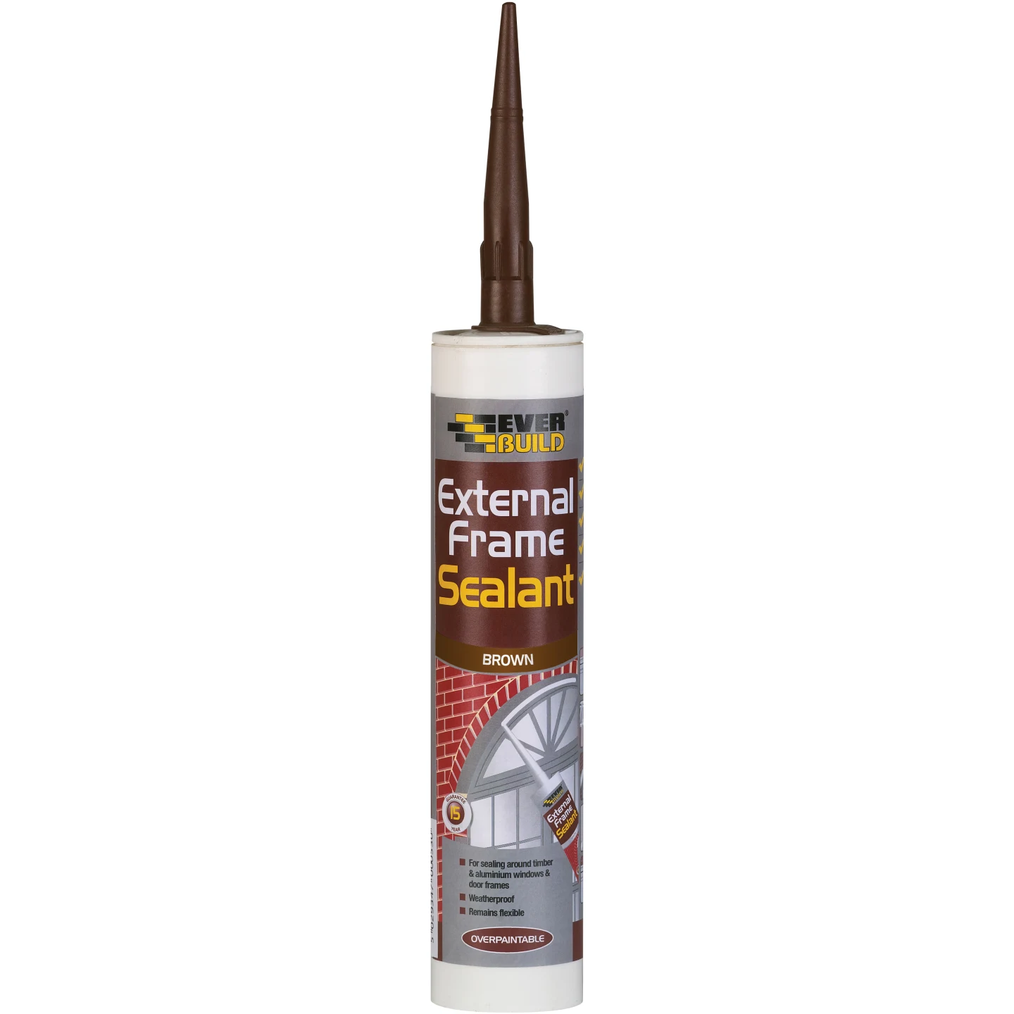 Everbuild External Frame Acrylic Sealant Brown 290ml