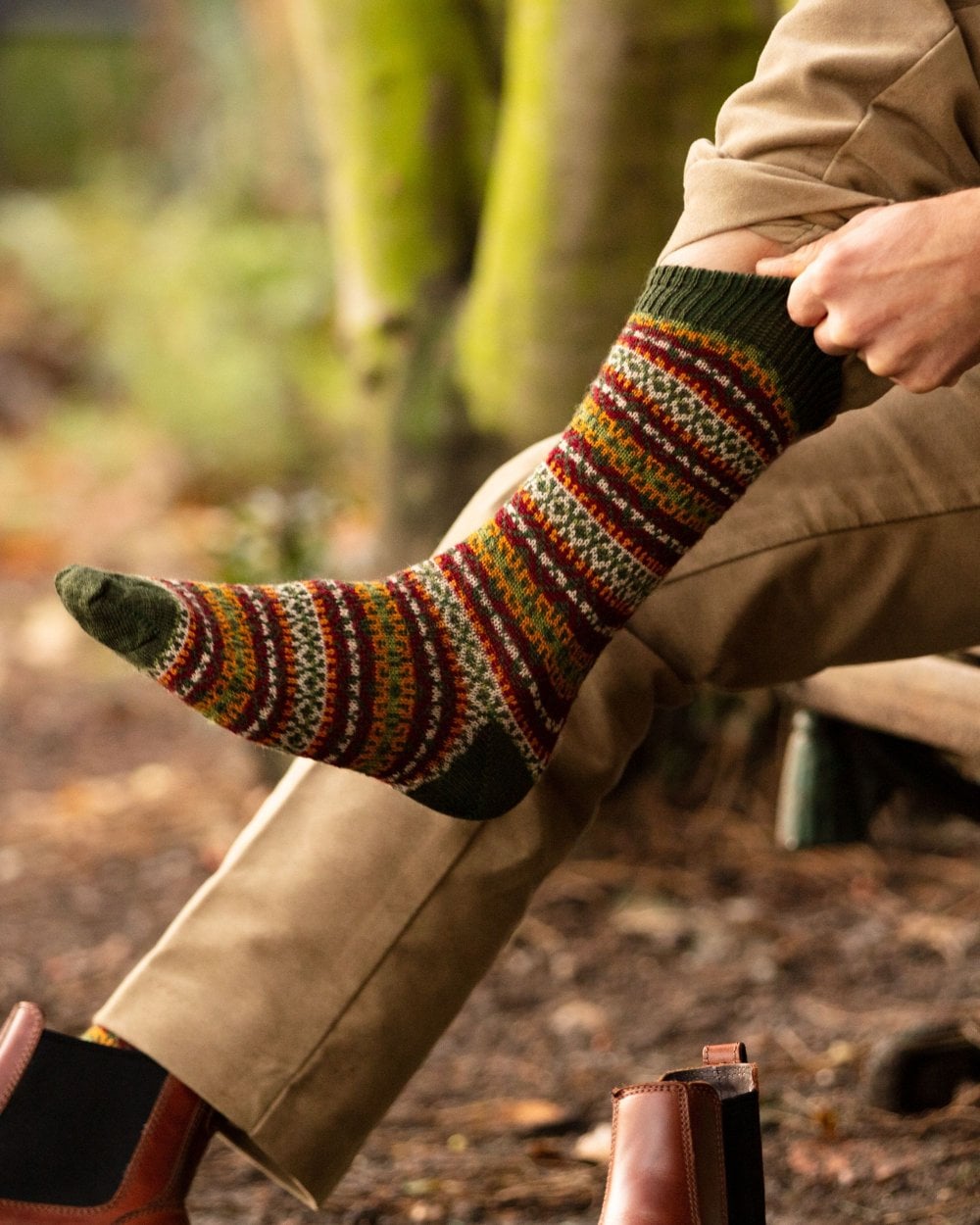 House of Cheviot Fairisle Socks